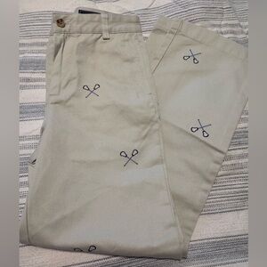 Vineyard Vines Light Green Embroidered Chinos